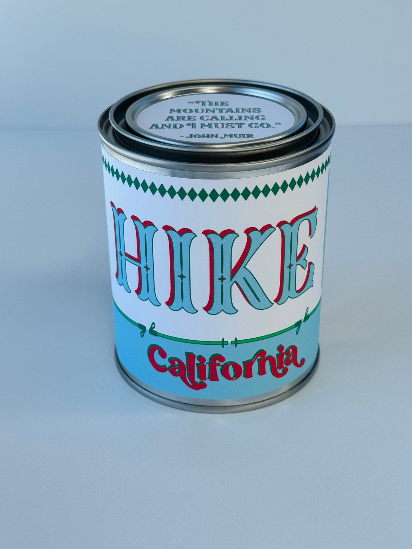 Hike California - Paint Tin Candle