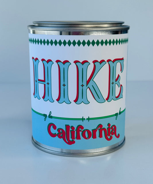 Hike California - Paint Tin Candle