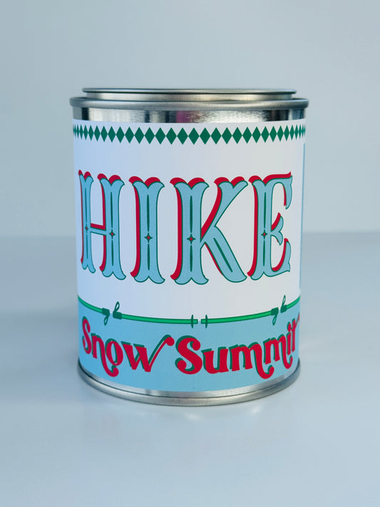 Hike Snow Summit - Paint Tin Candle