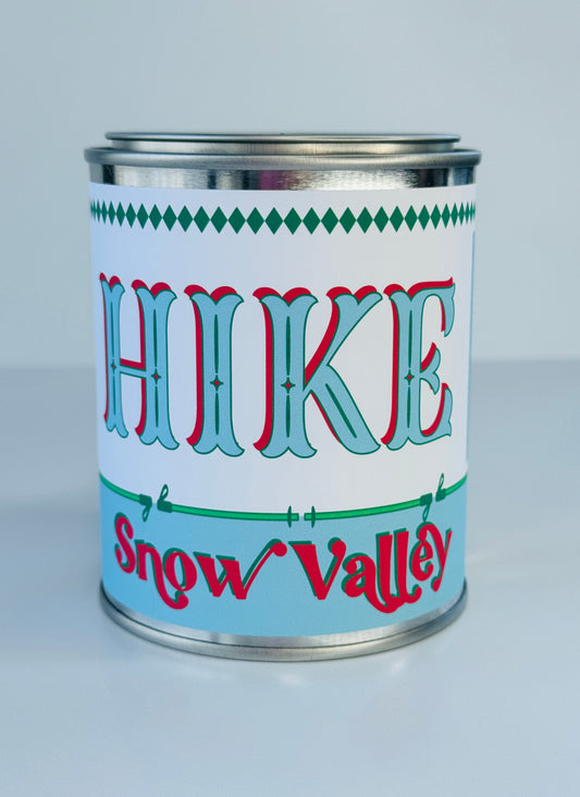 Hike Snow Valley - Paint Tin Candle