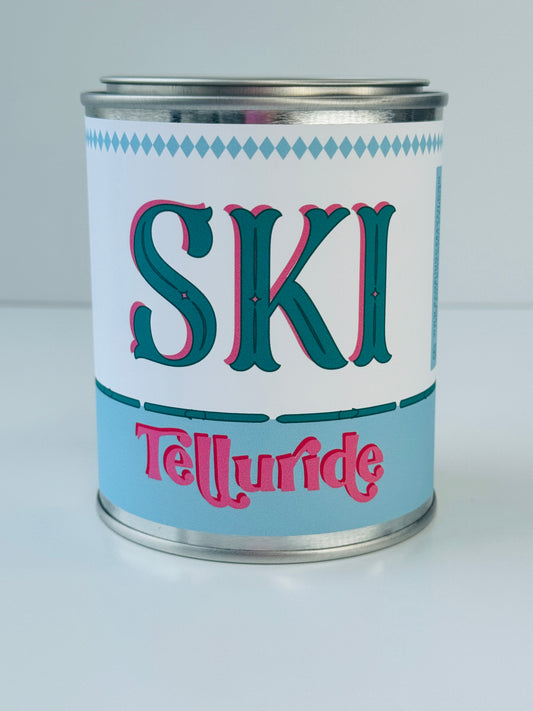 Ski Telluride - Paint Tin Candle