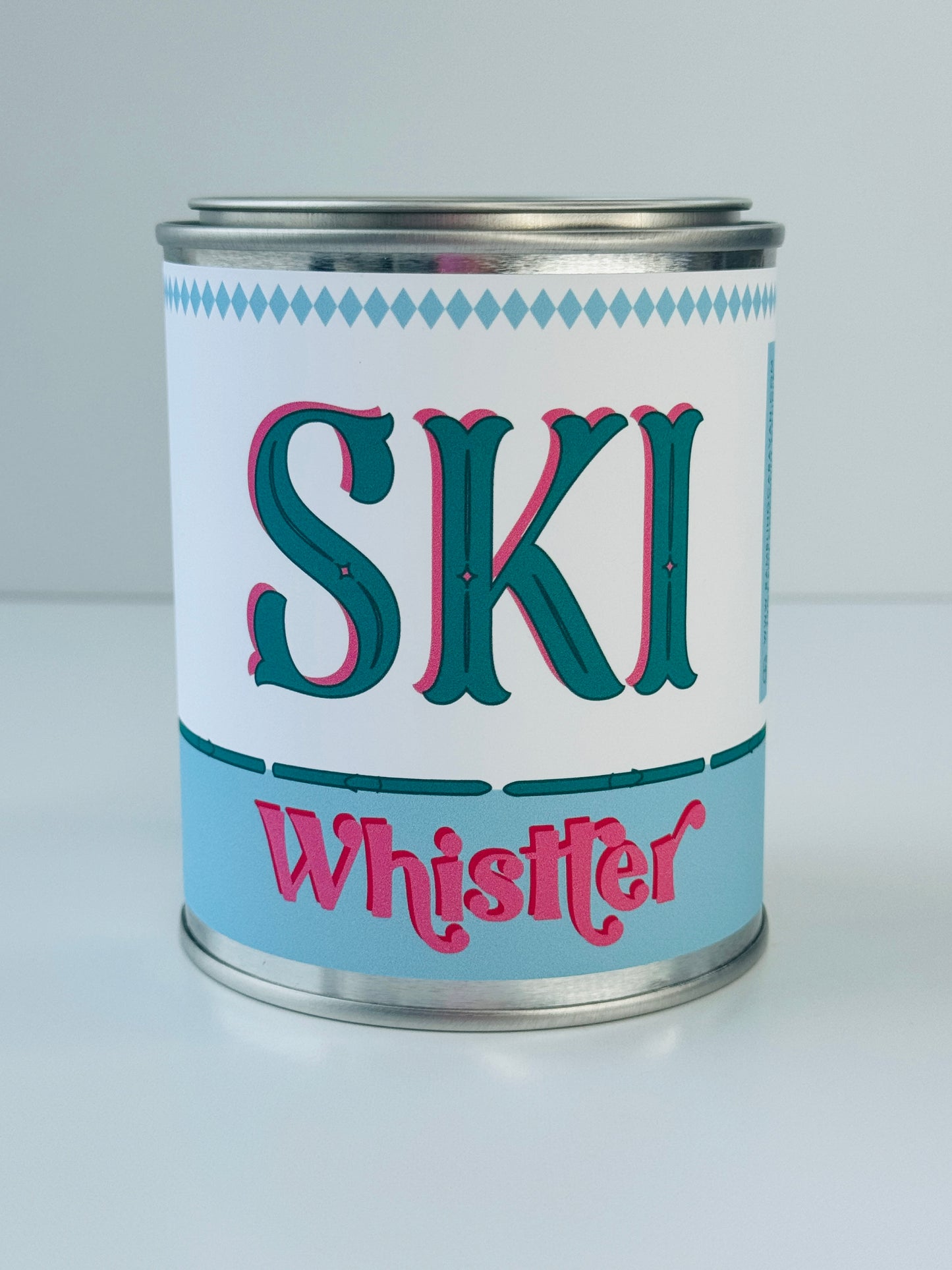 Ski Whistler - Paint Tin Candle