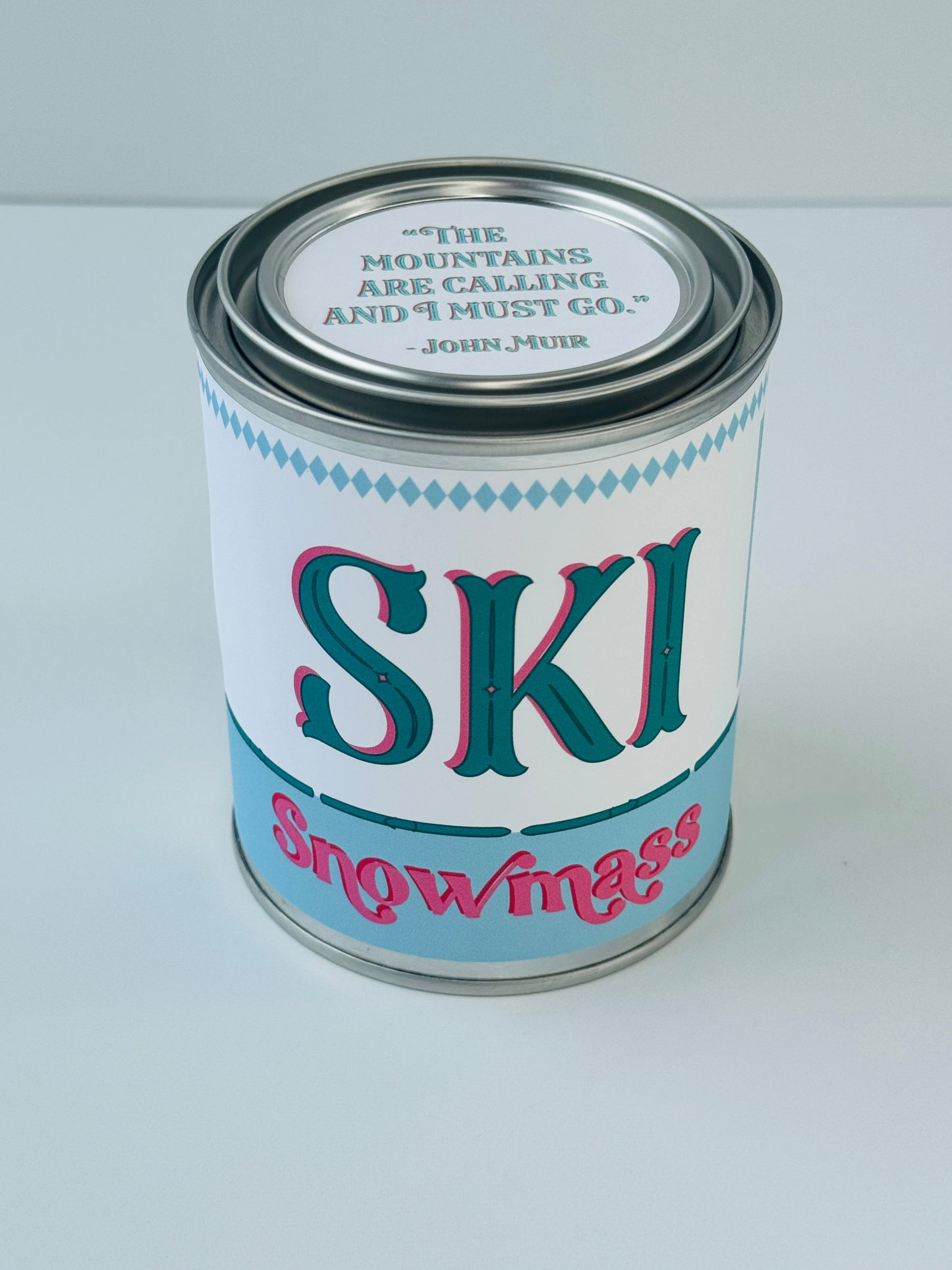 Ski Snowmass - Paint Tin Candle