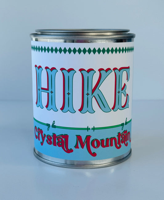 Hike Crystal Mountain - Paint Tin Candle