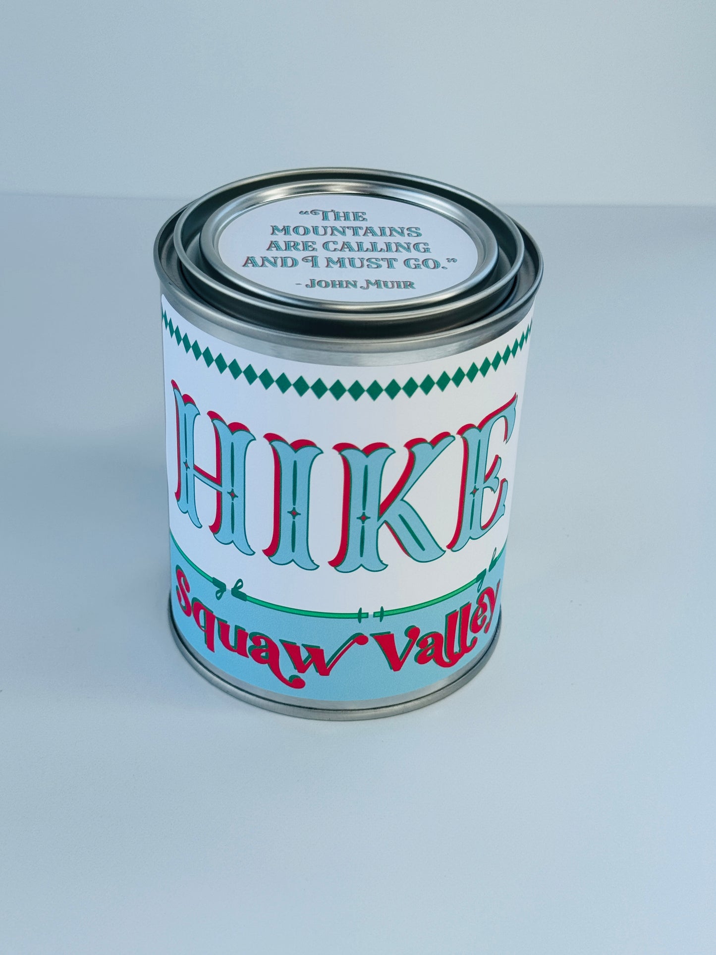 Hike Squaw Valley - Paint Tin Candle