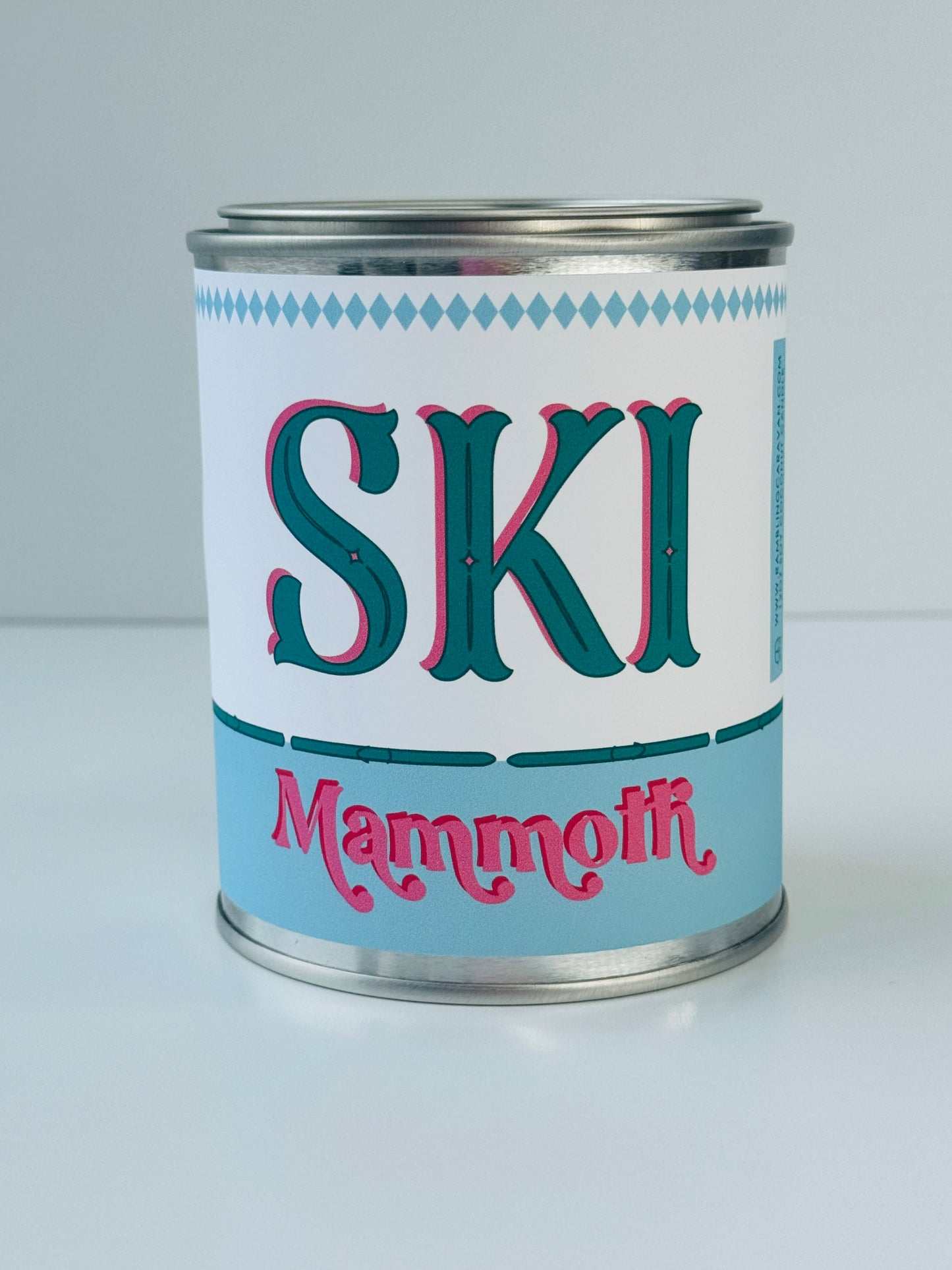 Ski Mammoth - Paint Tin Candle