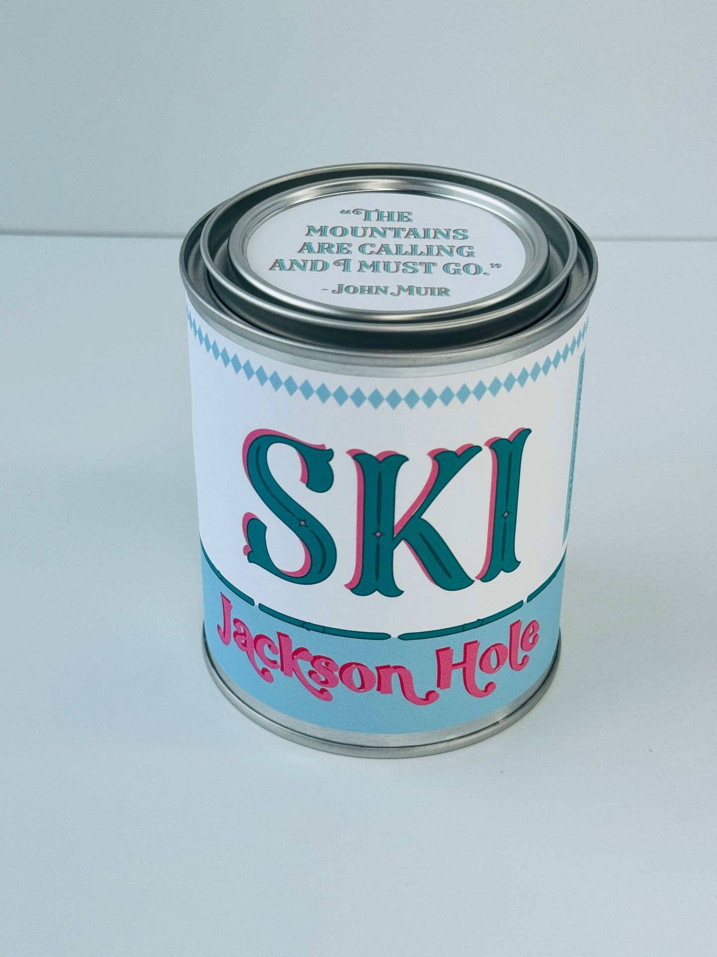 Ski Jackson Hole - Paint Tin Candle
