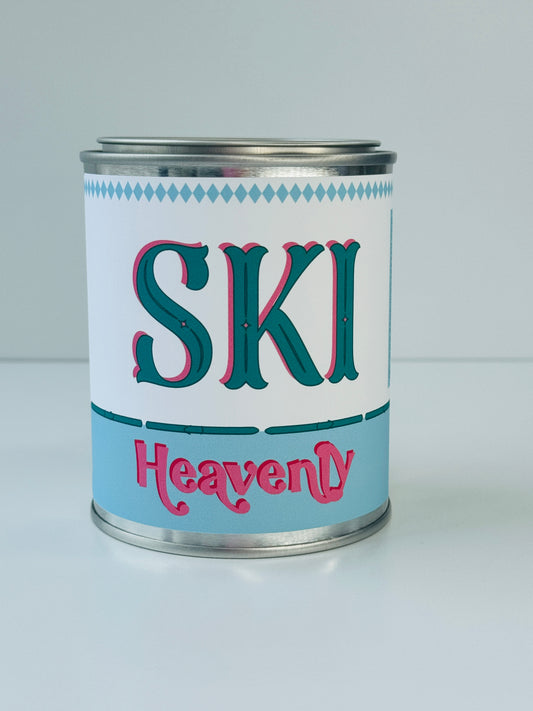 Ski Heavenly - Paint Tin Candle