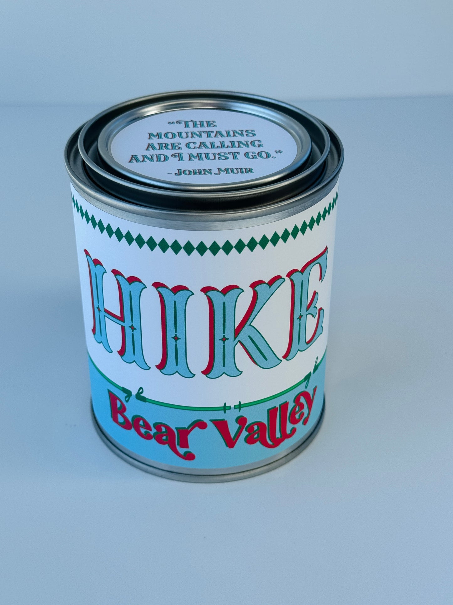 Hike Bear Valley - Paint Tin Candle