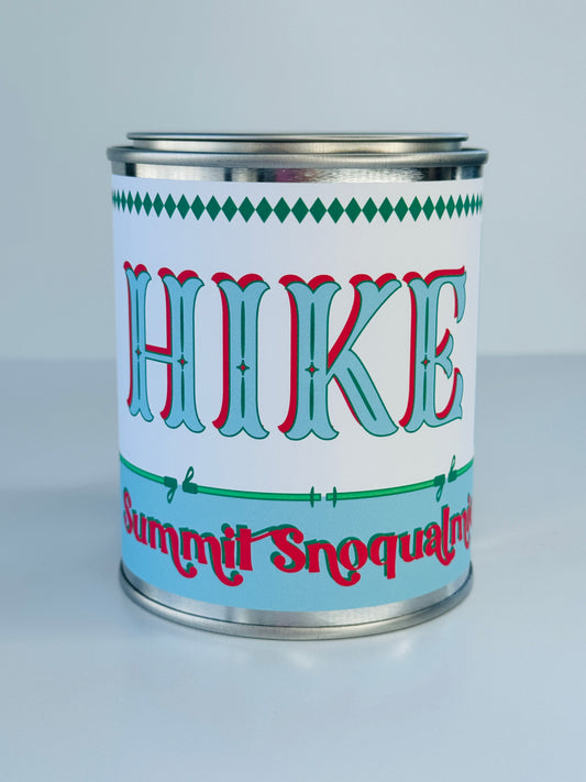 Hike Summit Snoqualmie - Paint Tin Candle