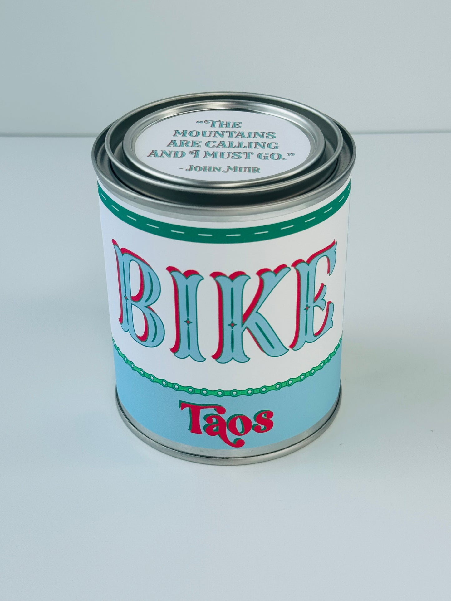 Bike Taos - Paint Tin Candle