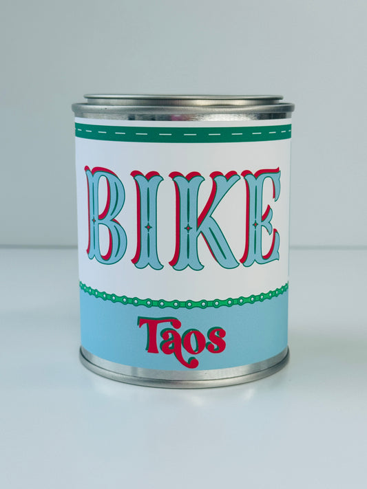 Bike Taos - Paint Tin Candle