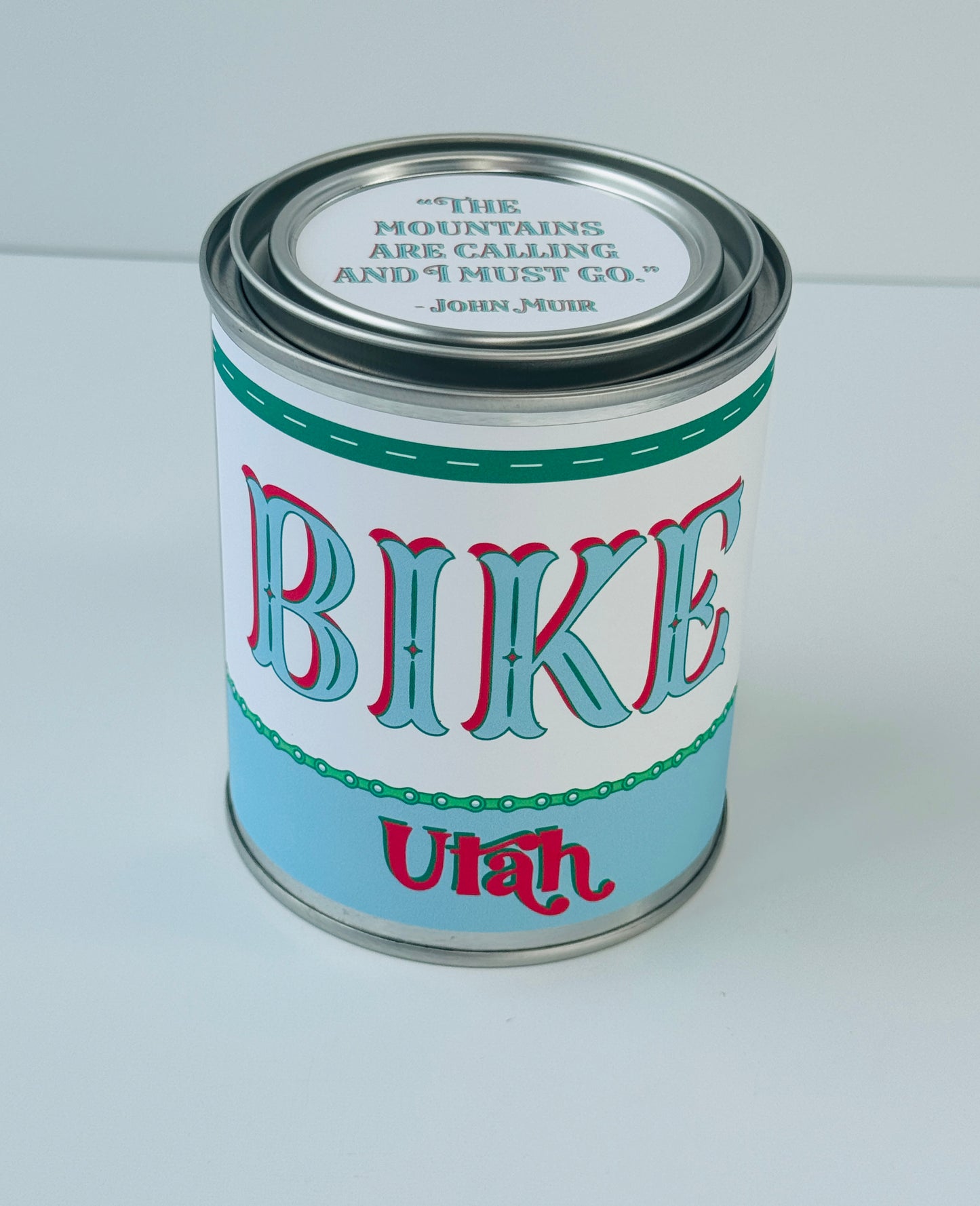 Bike Utah - Paint Tin Candle