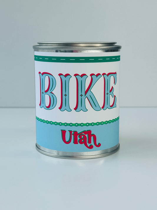 Bike Utah - Paint Tin Candle