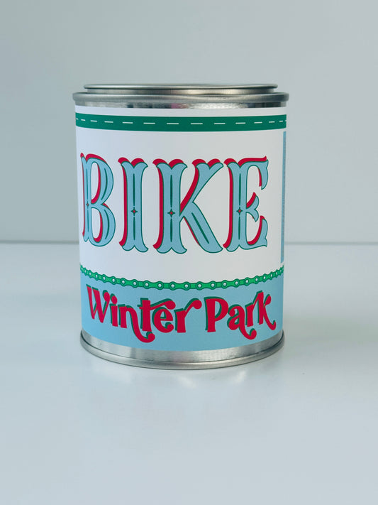 Bike Winter Park - Paint Tin Candle