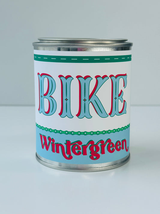 Bike Wintergreen - Paint Tin Candle