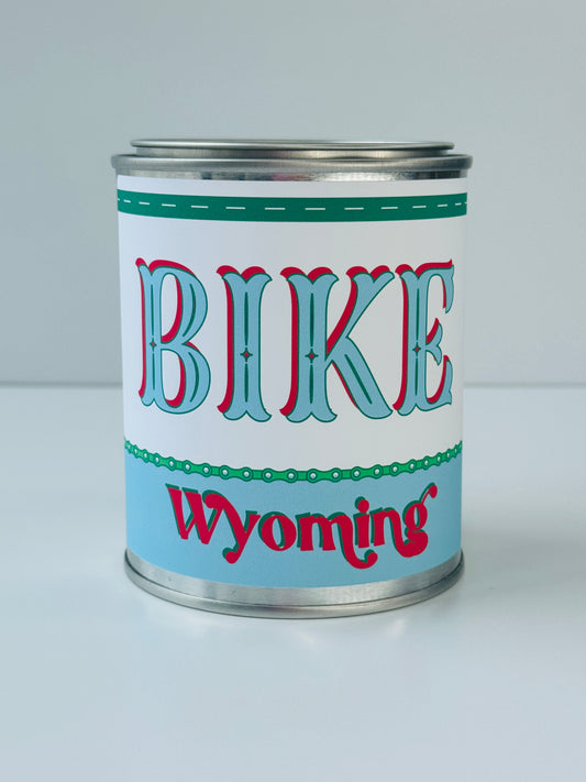 Bike Wyoming - Paint Tin Candle