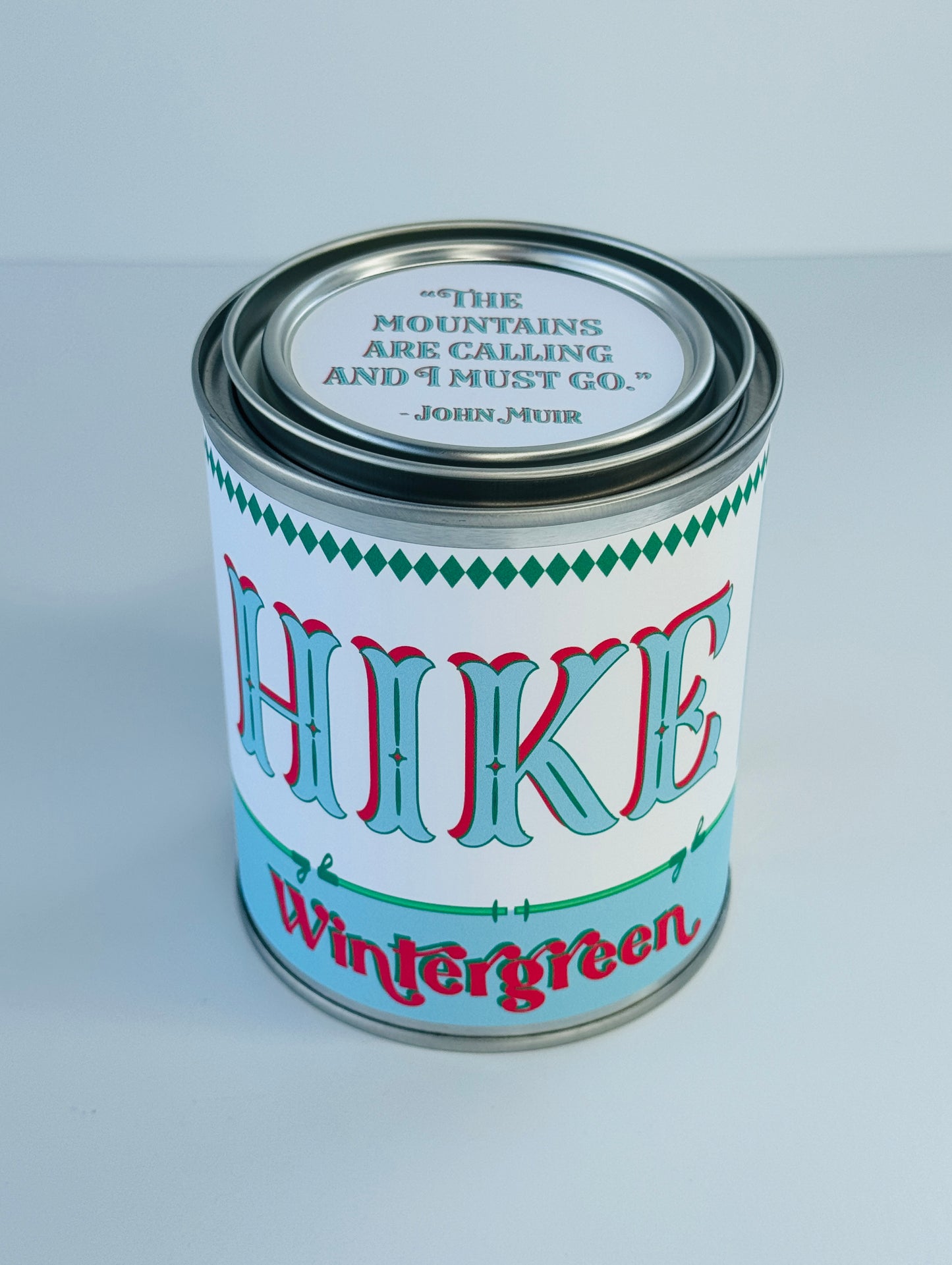 Hike Wintergreen - Paint Tin Candle