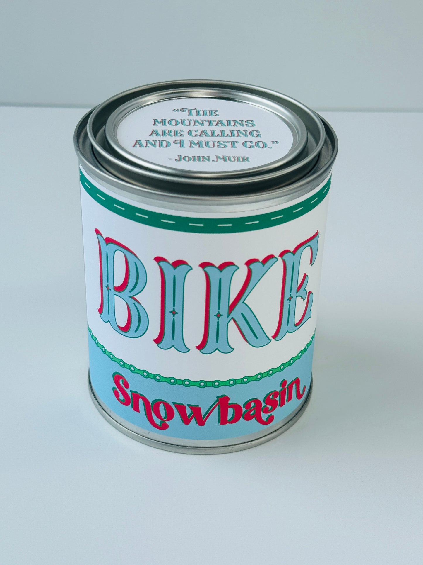 Bike Snowbasin - Paint Tin Candle