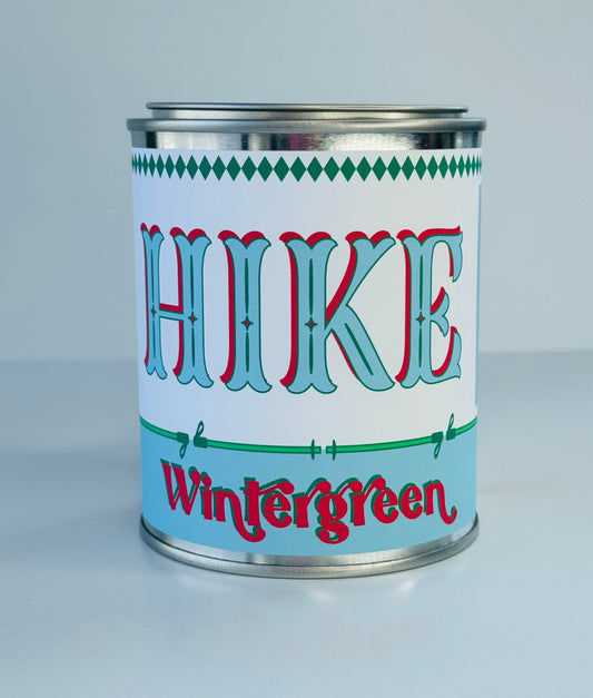 Hike Wintergreen - Paint Tin Candle