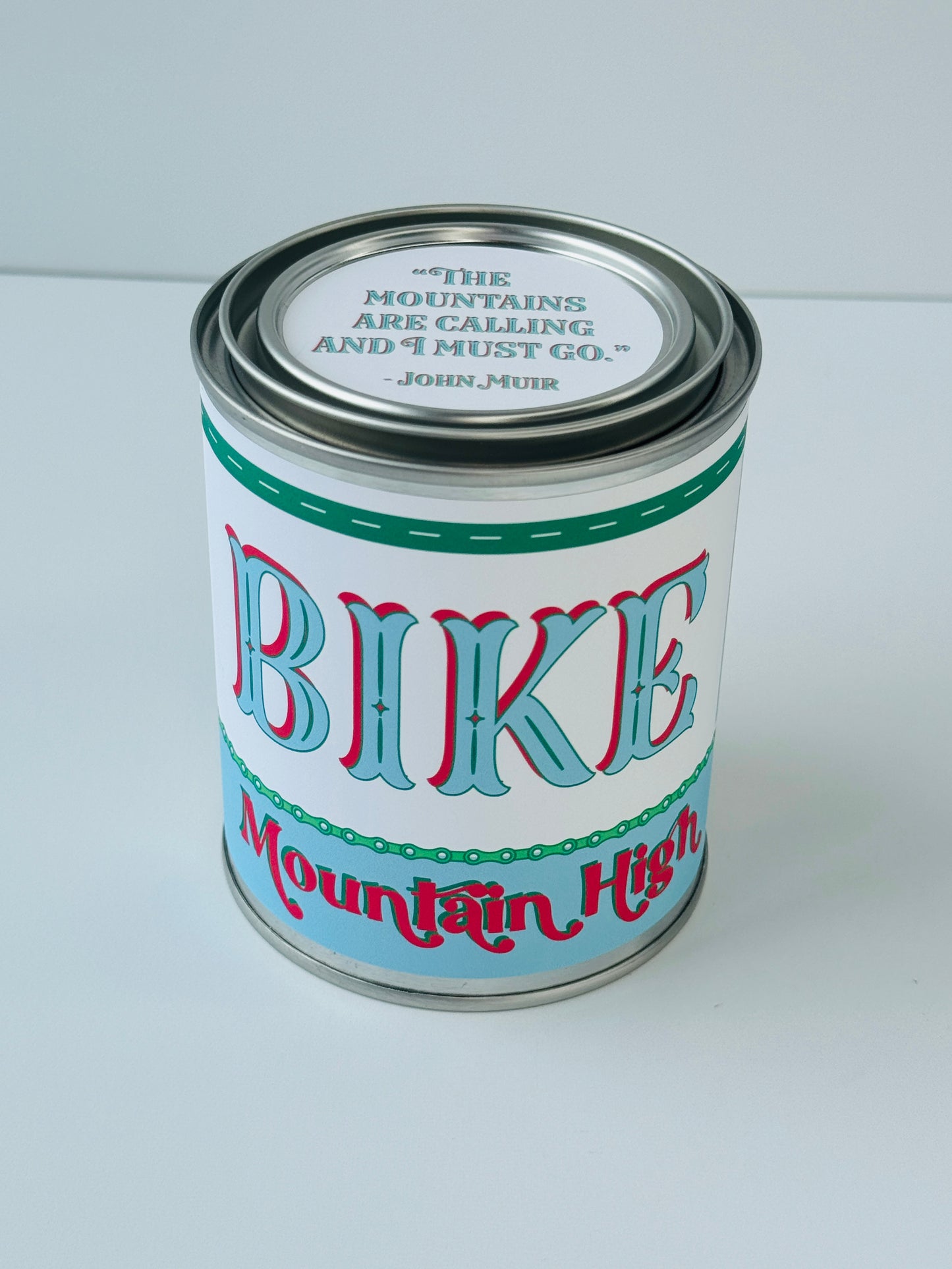 Bike Mountain High - Paint Tin Candle