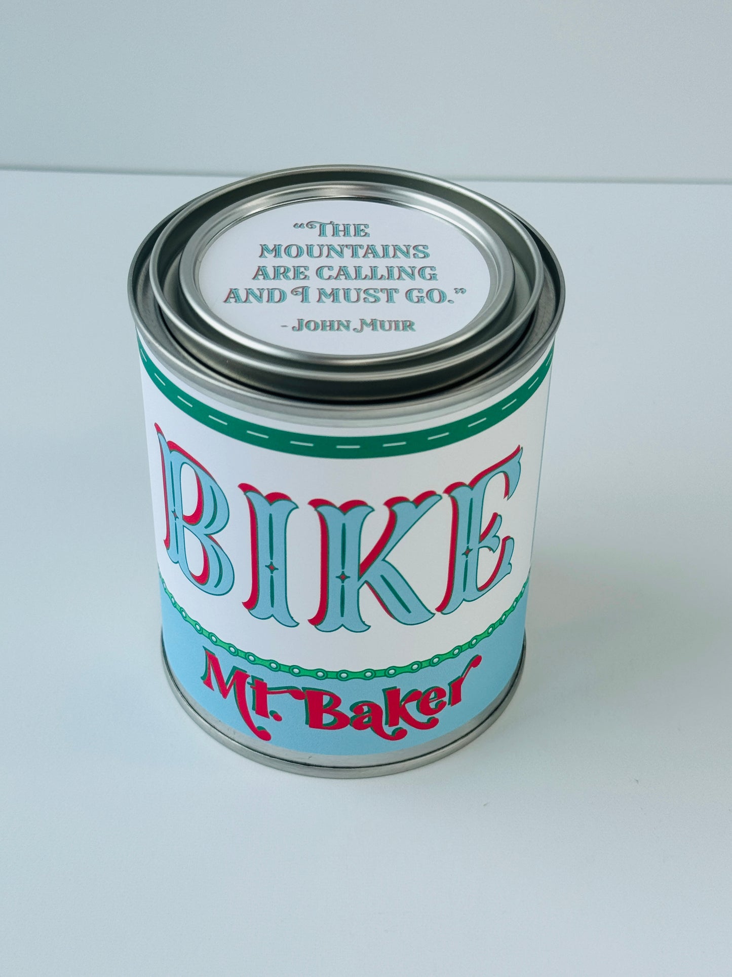 Bike Mt. Baker - Paint Tin Candle