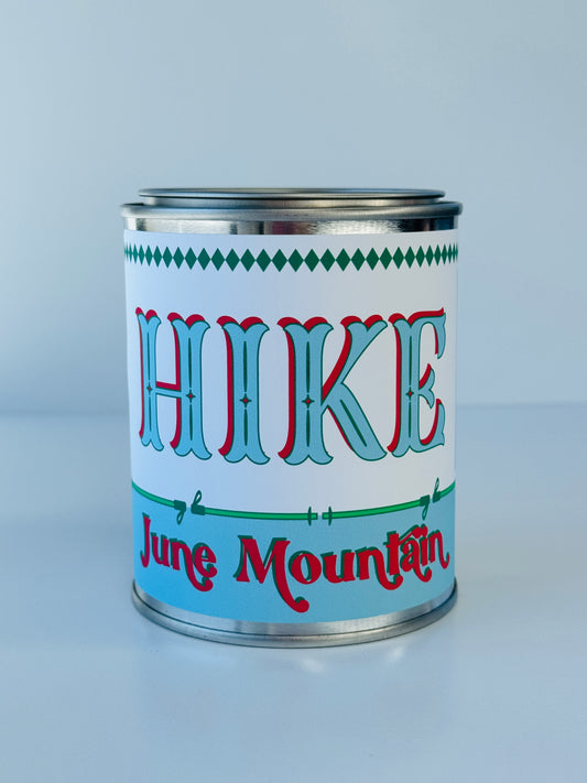 Hike June Mountain - Paint Tin Candle
