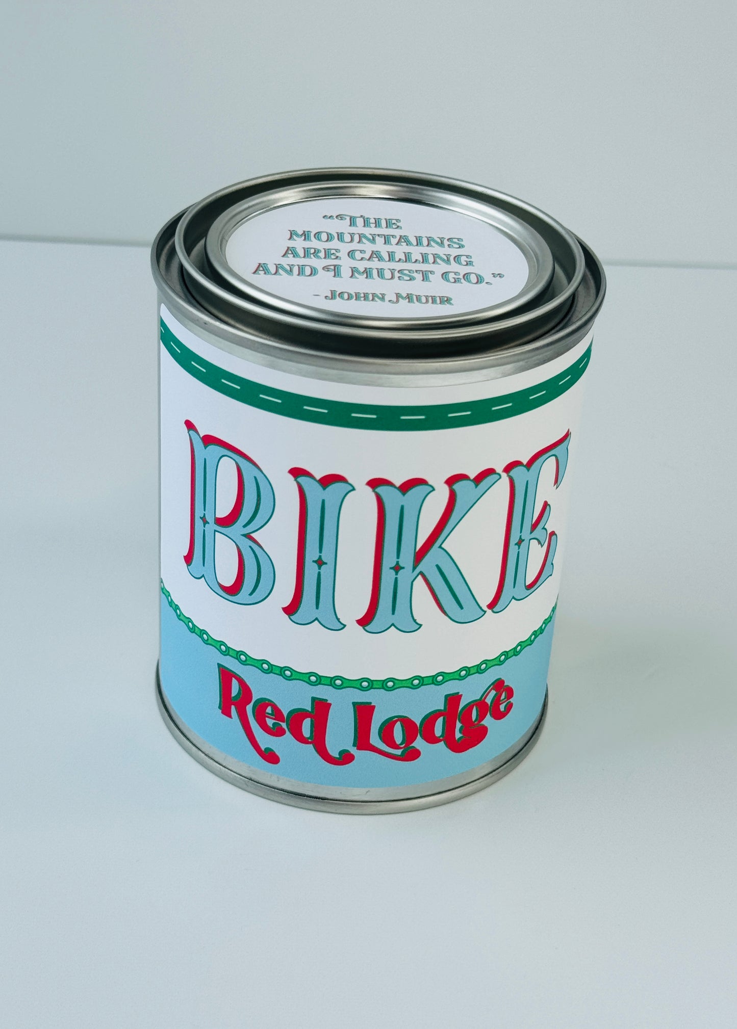 Bike Red Lodge - Paint Tin Candle