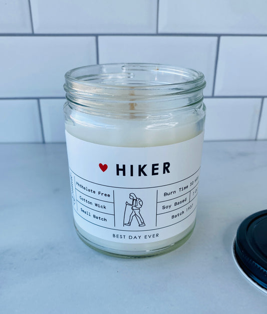 Hiker Candle