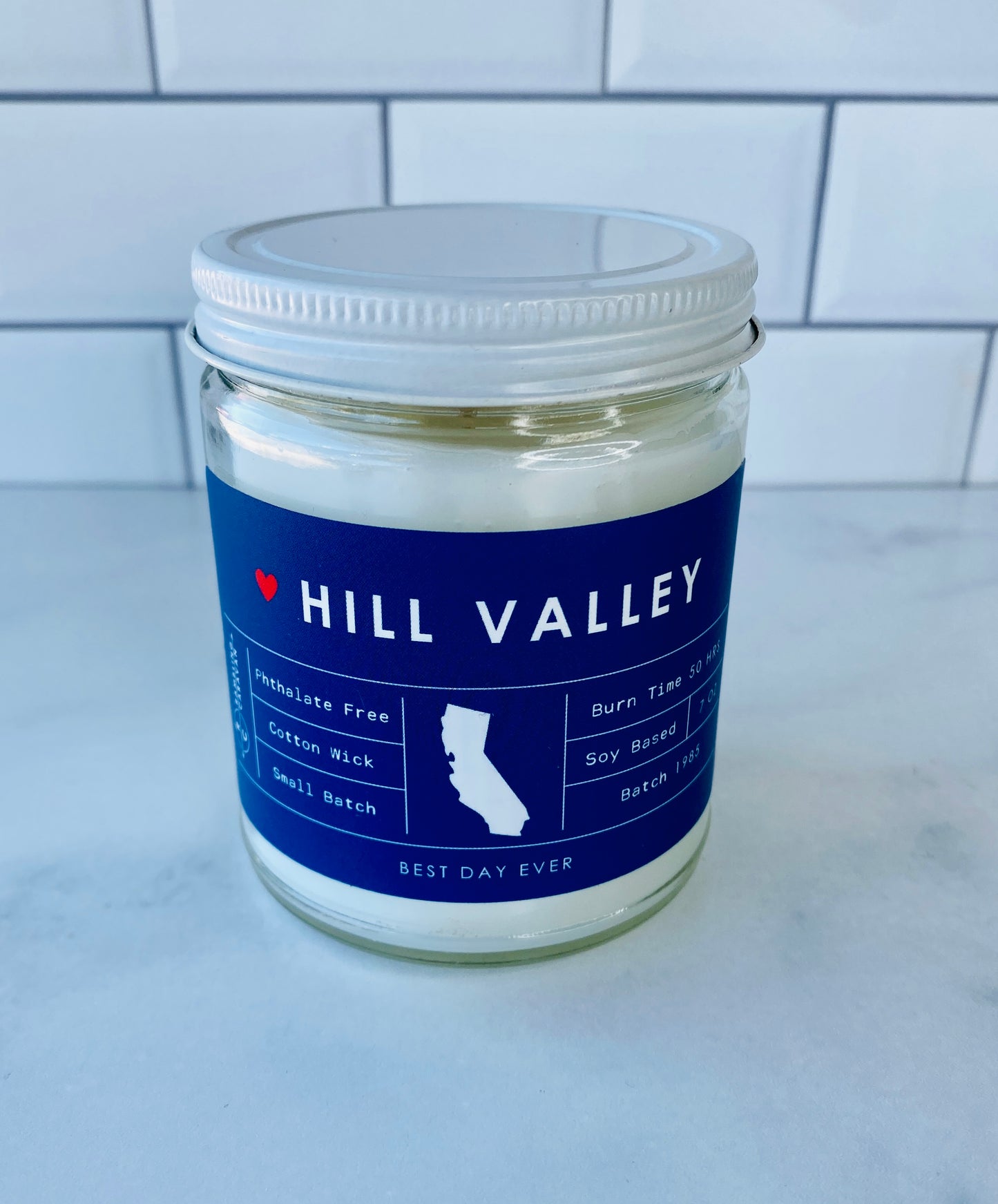 Hill Valley, CA Candle