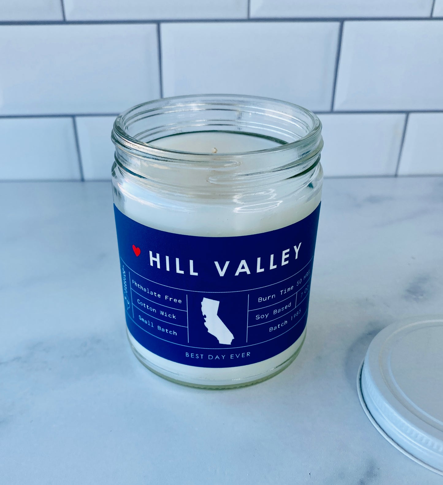 Hill Valley, CA Candle