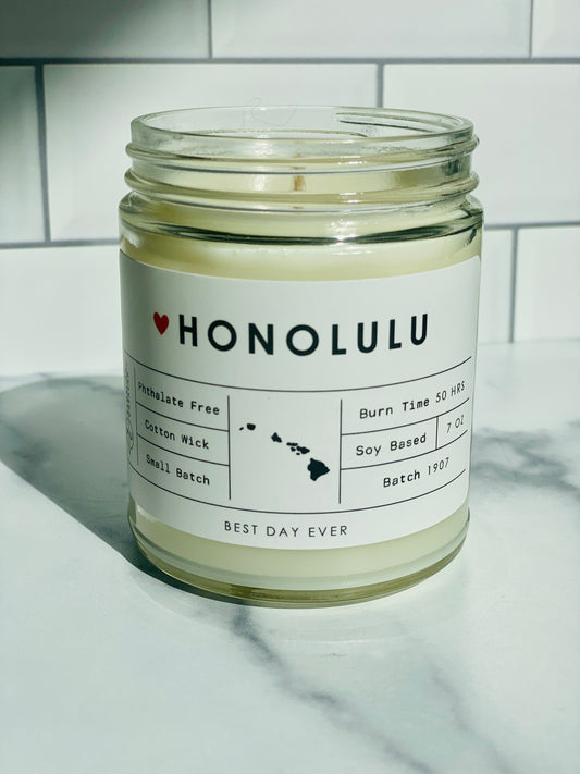 Honolulu, HI Candle