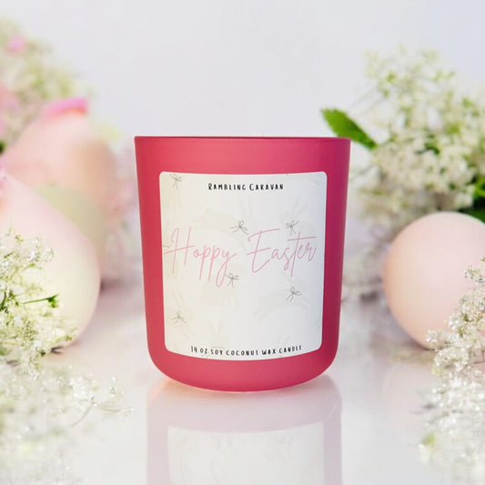 Hoppy Easter Candle | 14 oz Soy Coconut Wax | Hand Poured | Small Batch