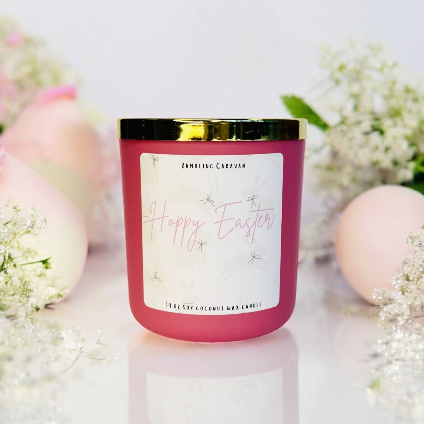 Hoppy Easter Candle | 14 oz Soy Coconut Wax | Hand Poured | Small Batch