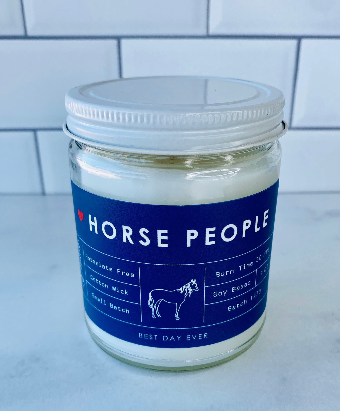 Horse People Candle
