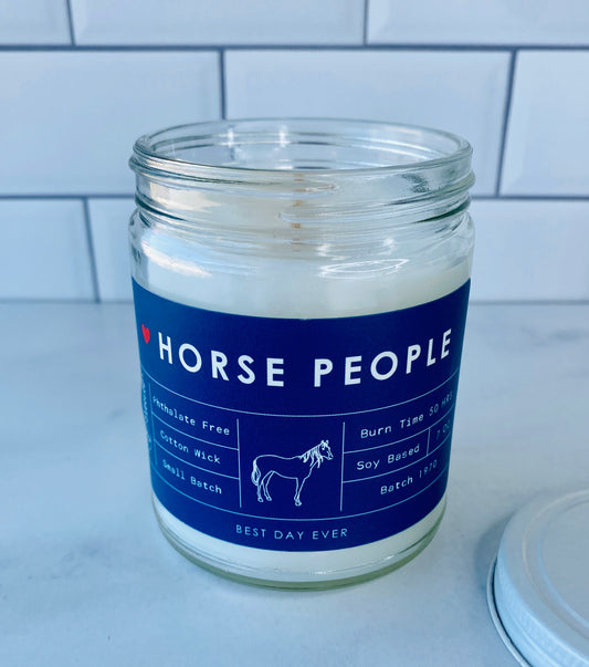 Horse People Candle