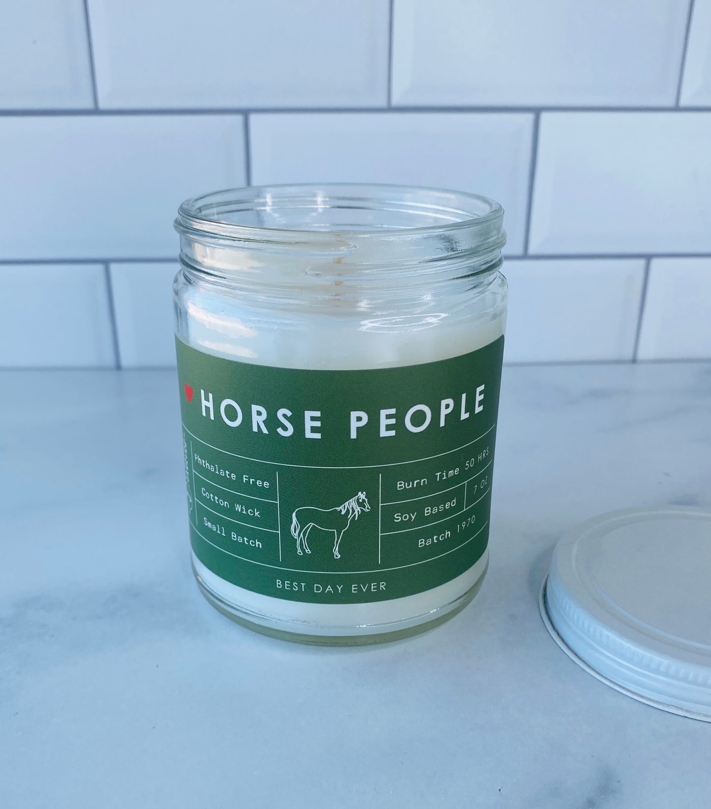 Horse People Candle