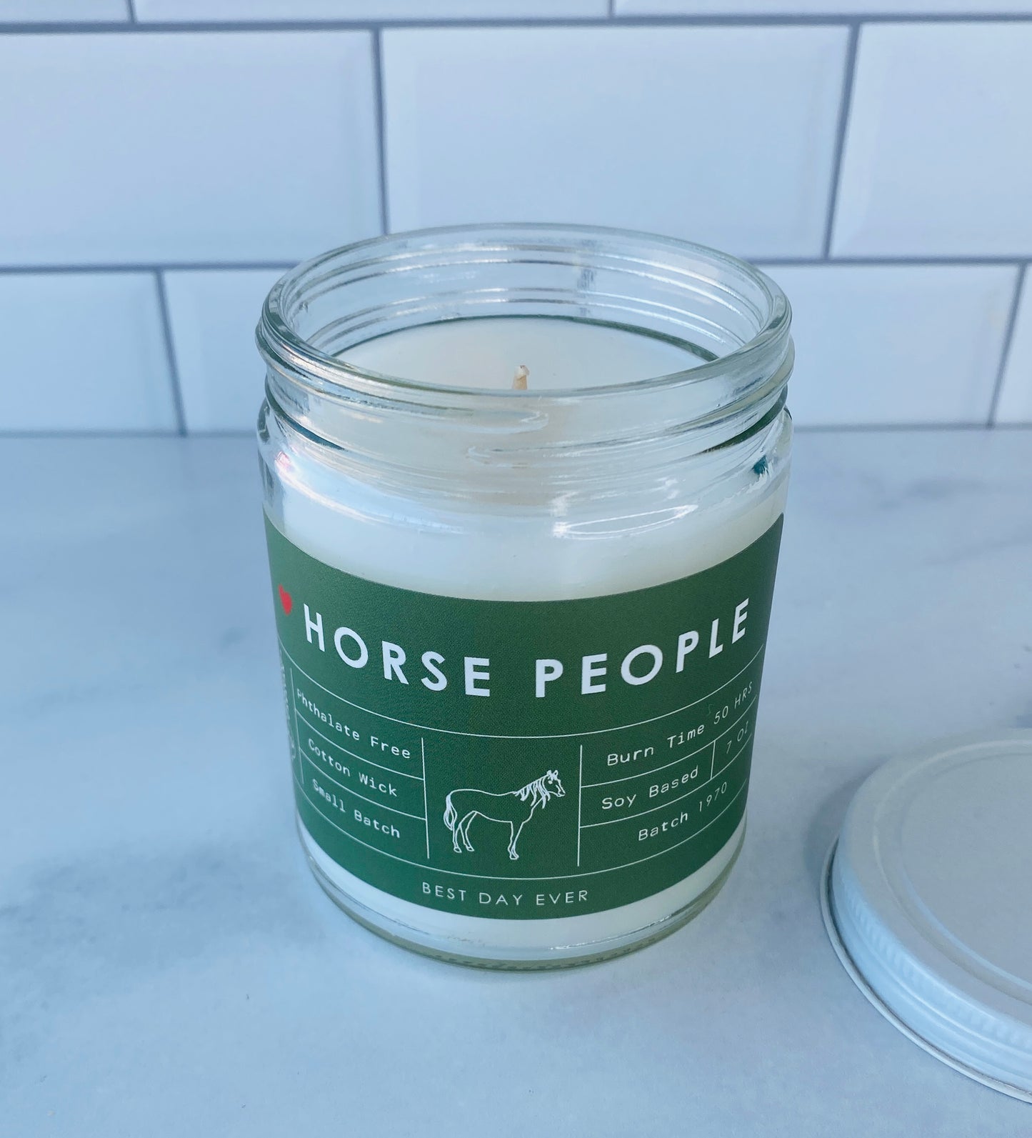 Horse People Candle