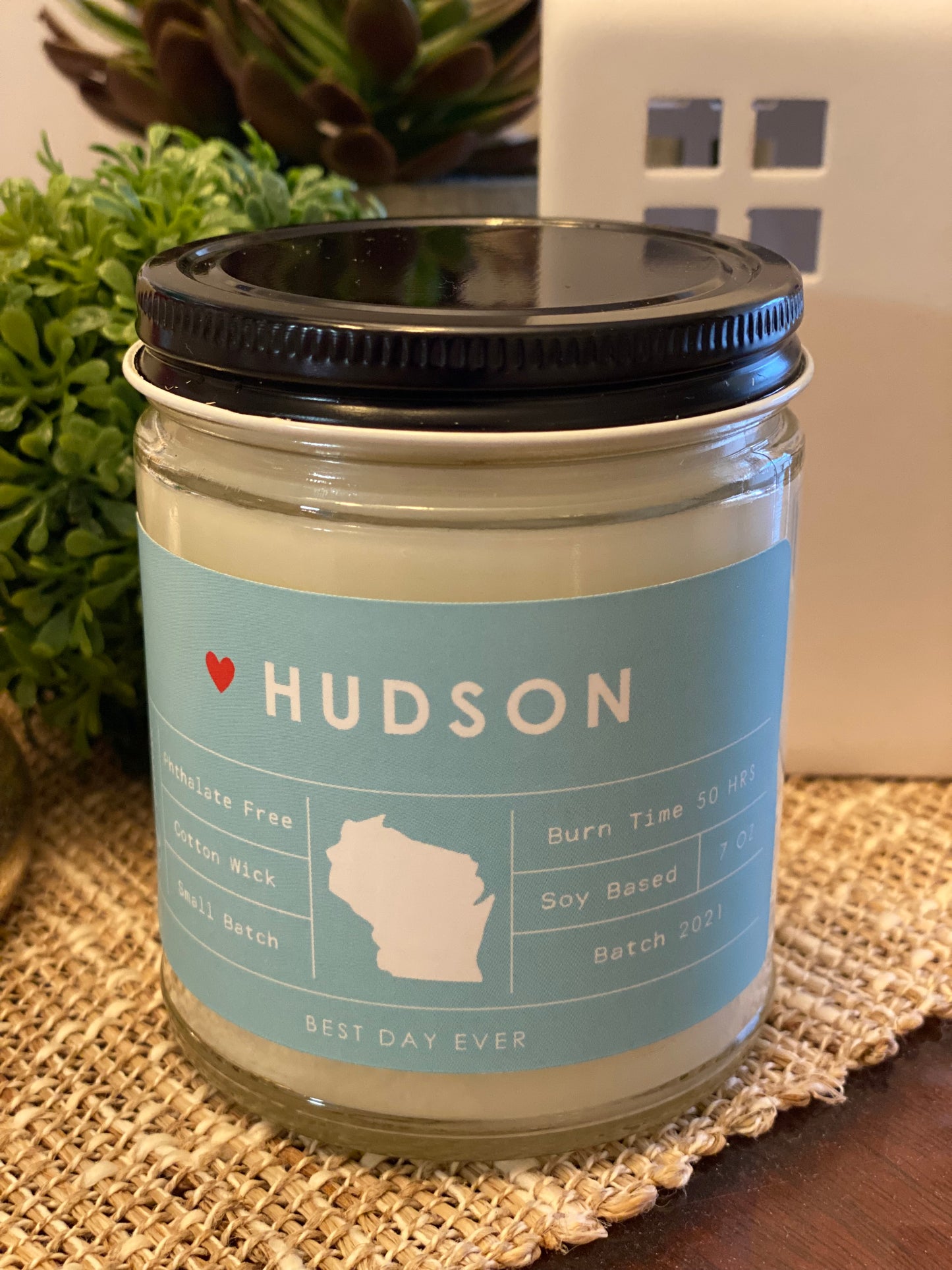 Hudson, WI Candle