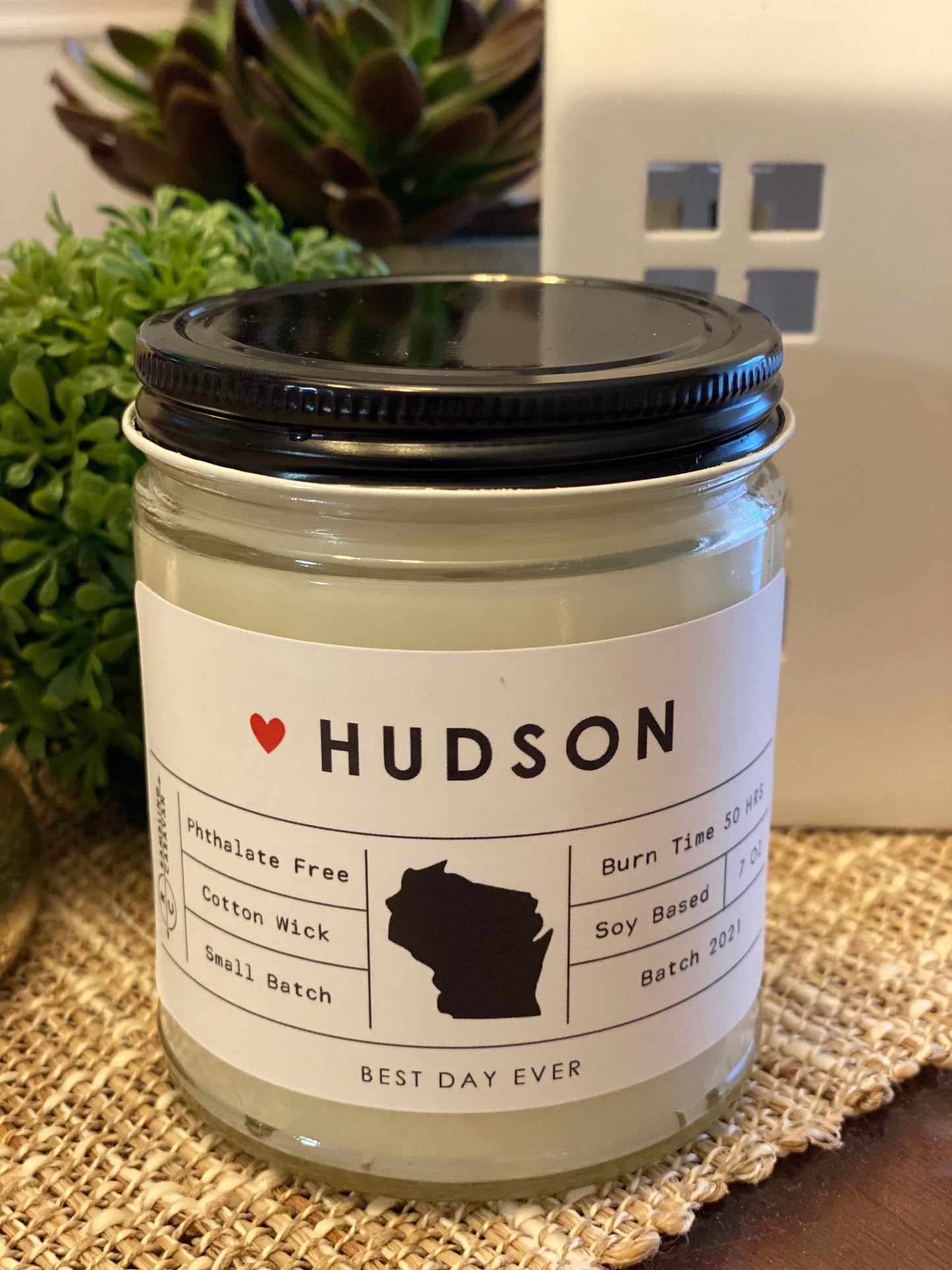 Hudson, WI Candle