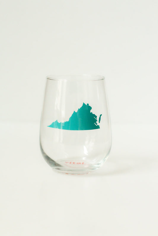 Virginia (VA) Wine Glass