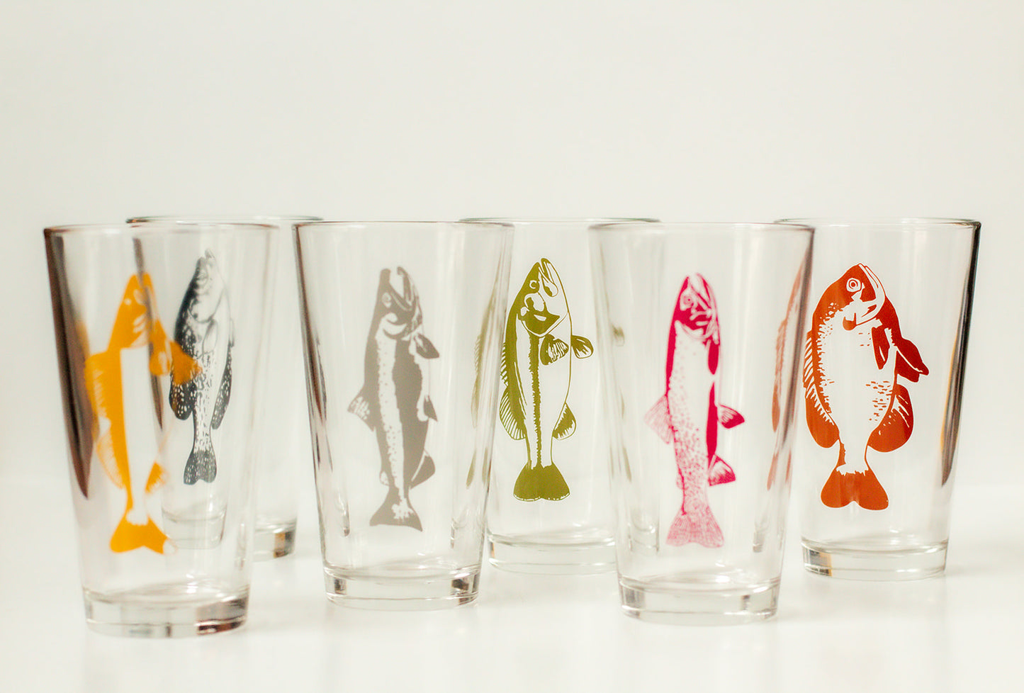 Gone Fishin' Glassware - Beer Glass