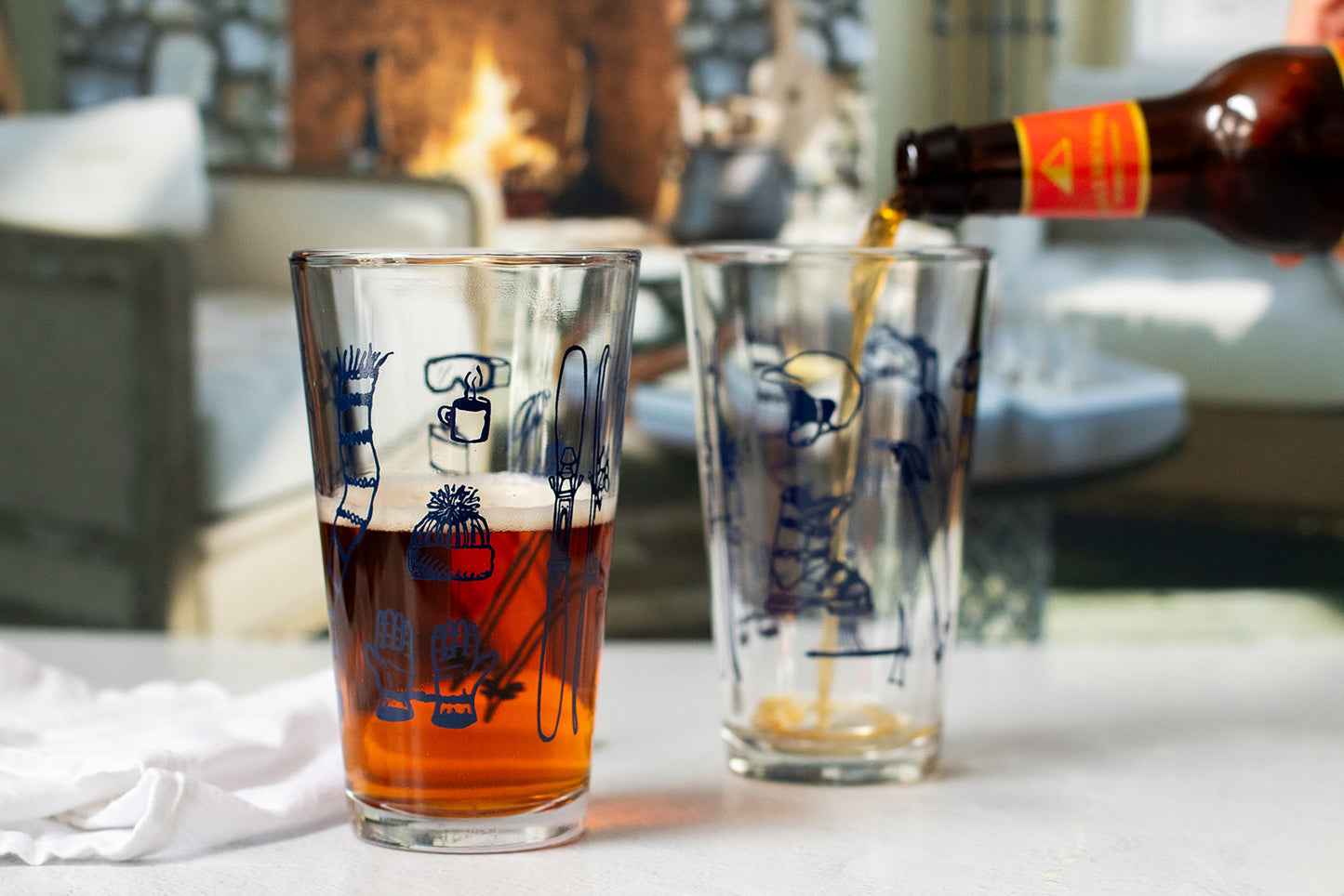 Ski Tools Pint Glass - Beer Glass