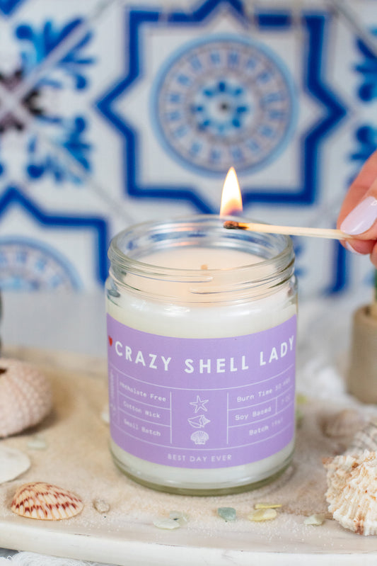 Crazy Shell Lady Candle