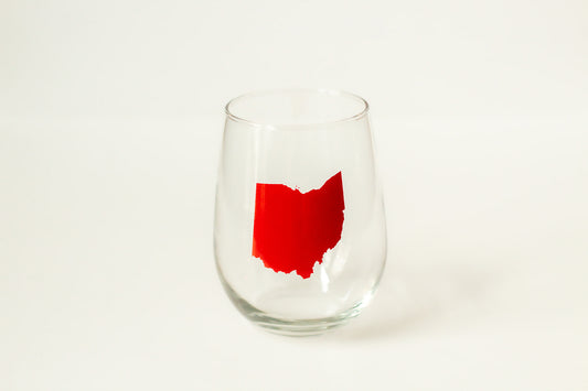 Ohio (OH) Wine Glass