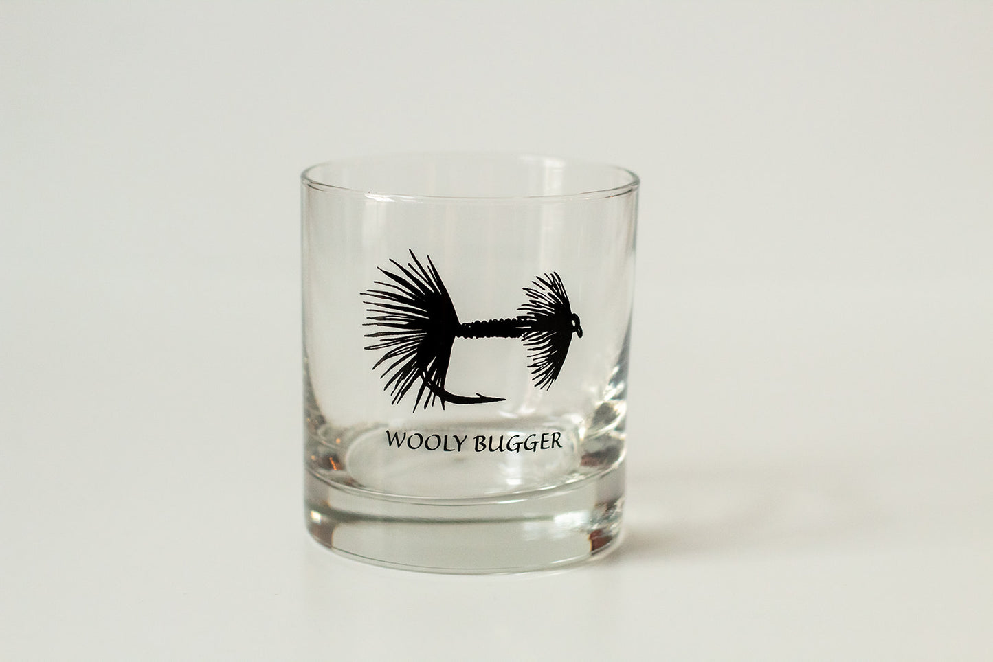 Fishing Whiskey Glass - Wooly Bugger