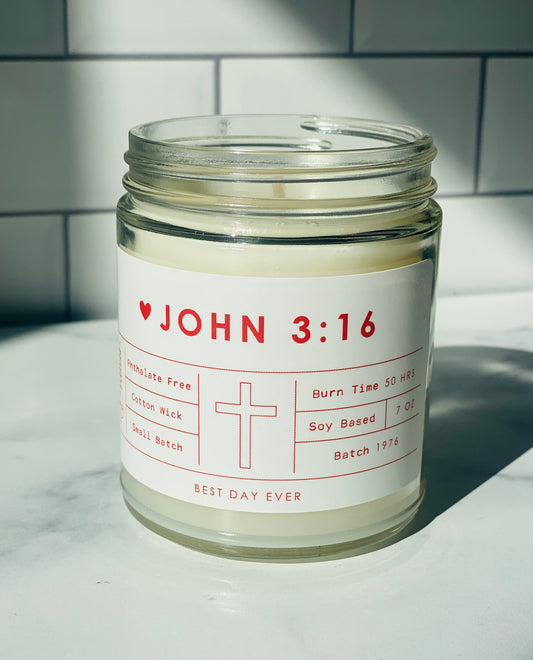 John 3:16 Candle
