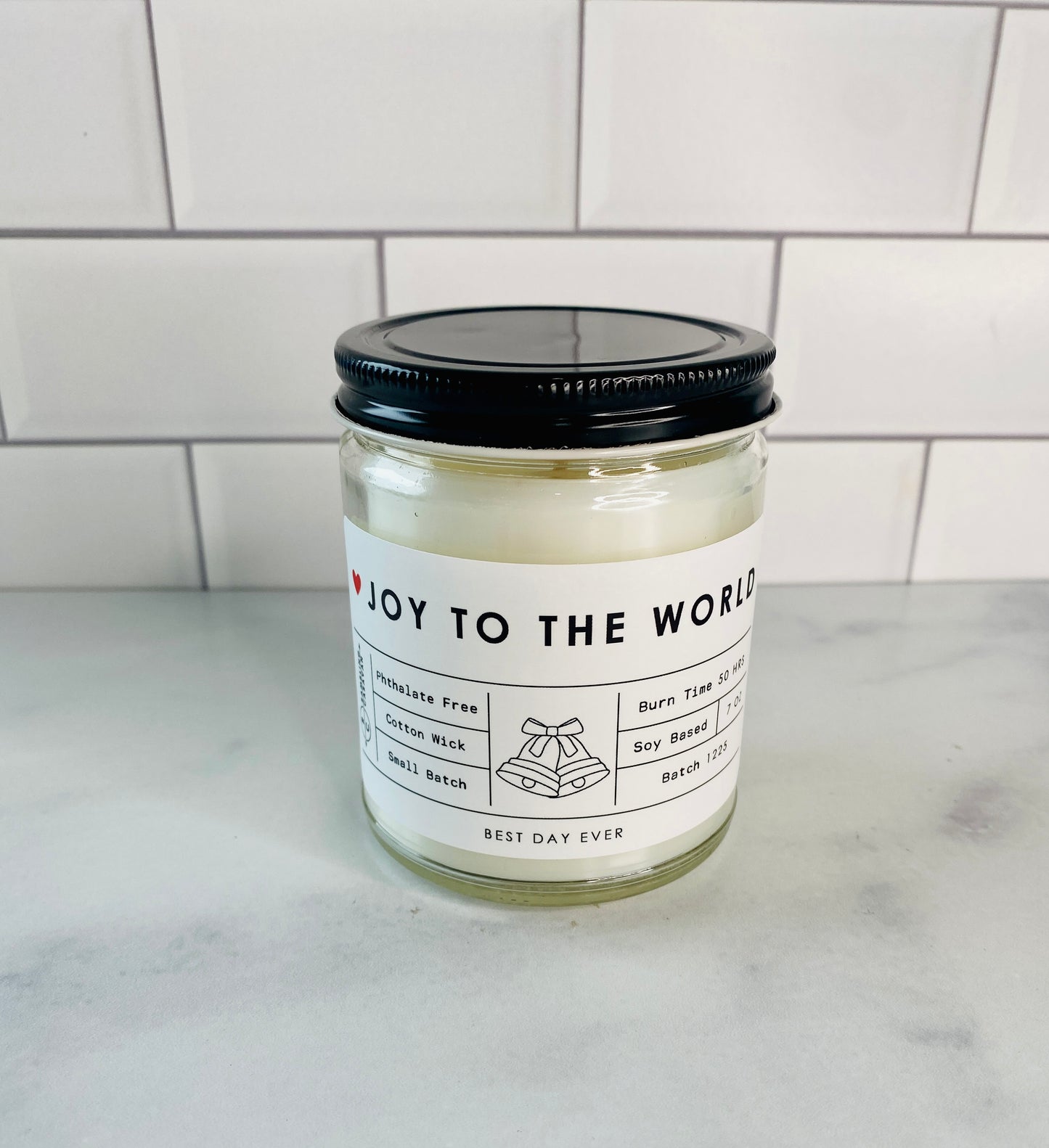 Joy To The World Candle