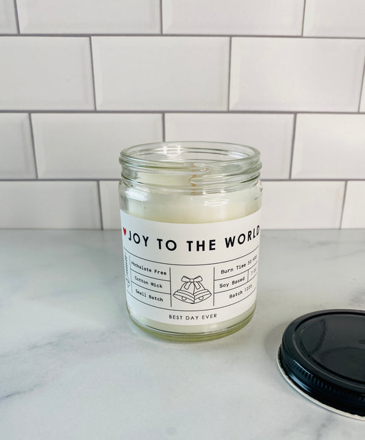 Joy To The World Candle