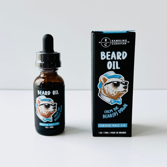 Beard Oil - Juniper Moss Fir - Calm the BEAR(D) Down